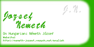 jozsef nemeth business card